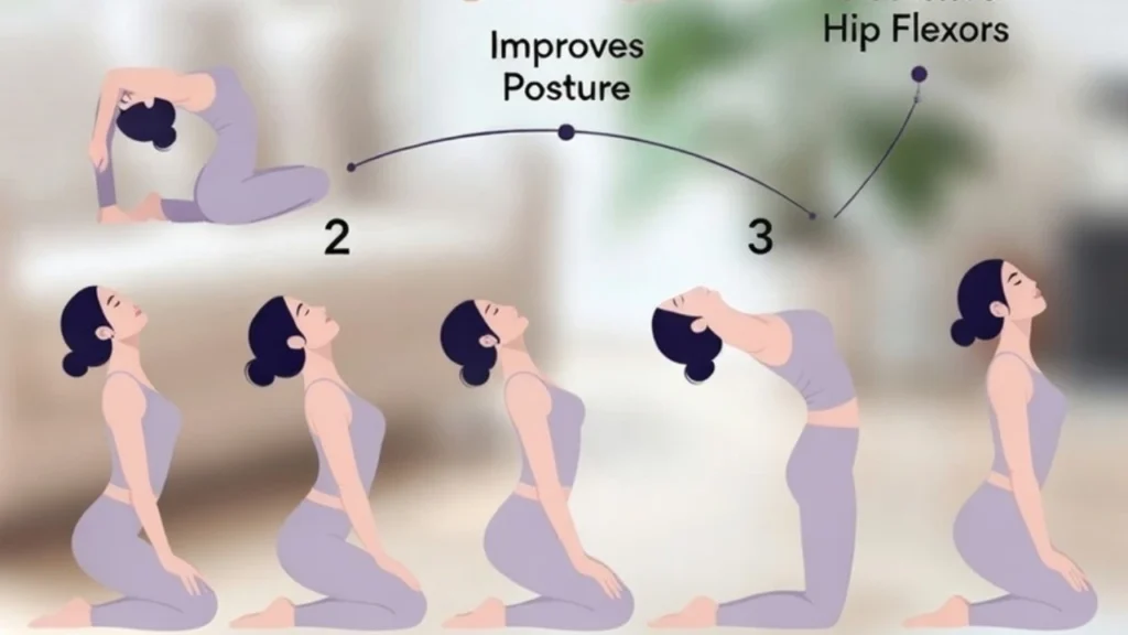 yoga camel posture