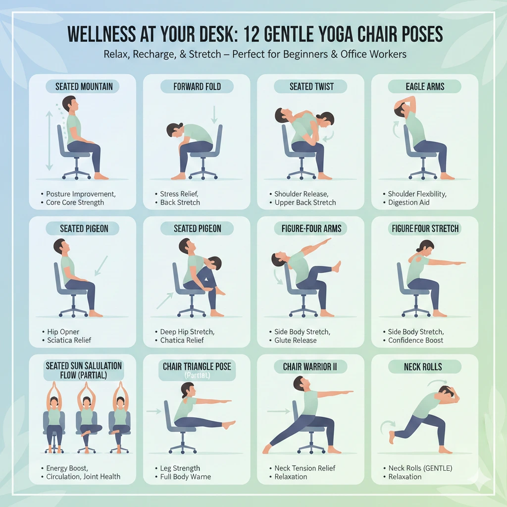 yoga chair positions