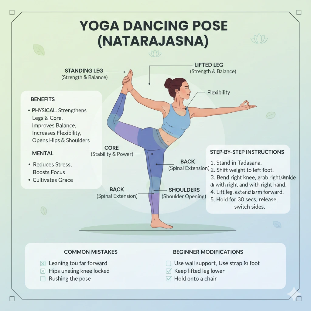 yoga dancing pose