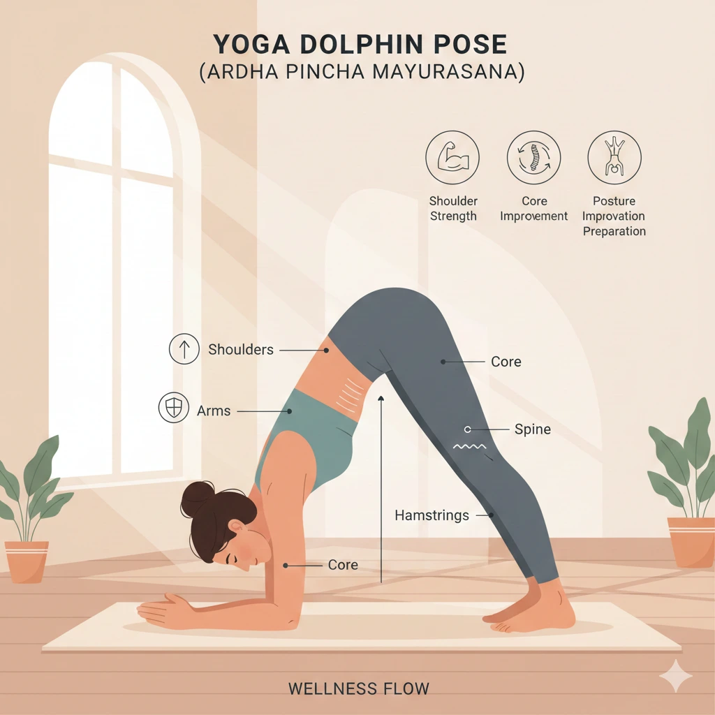 yoga dolphin pose 