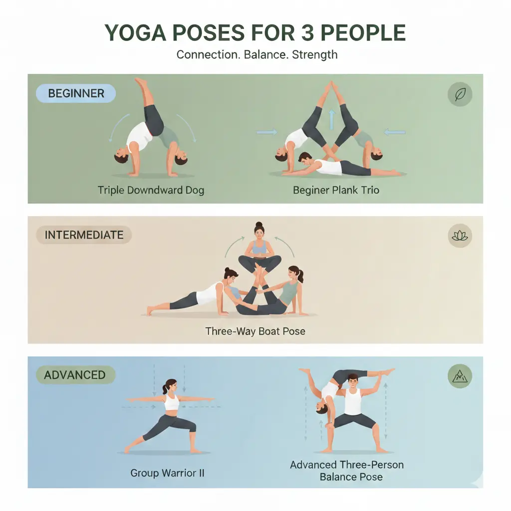 yoga poses 3 people 