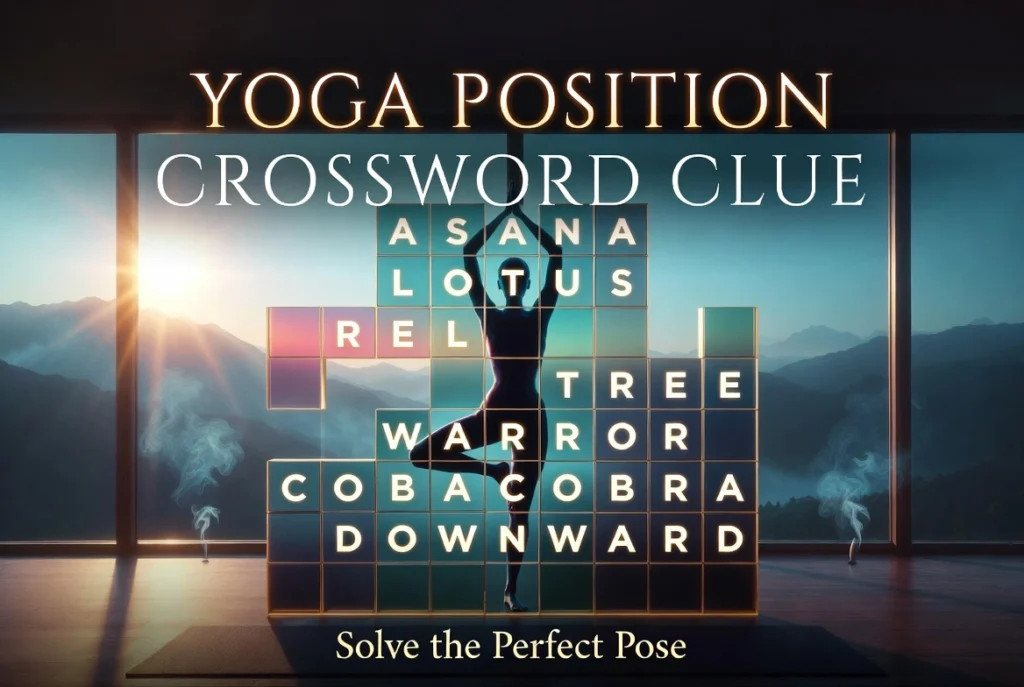 yoga position crossword clue