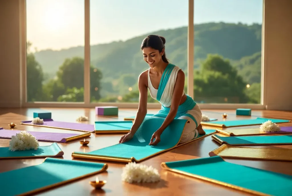 a yoga instructor wants to arrange