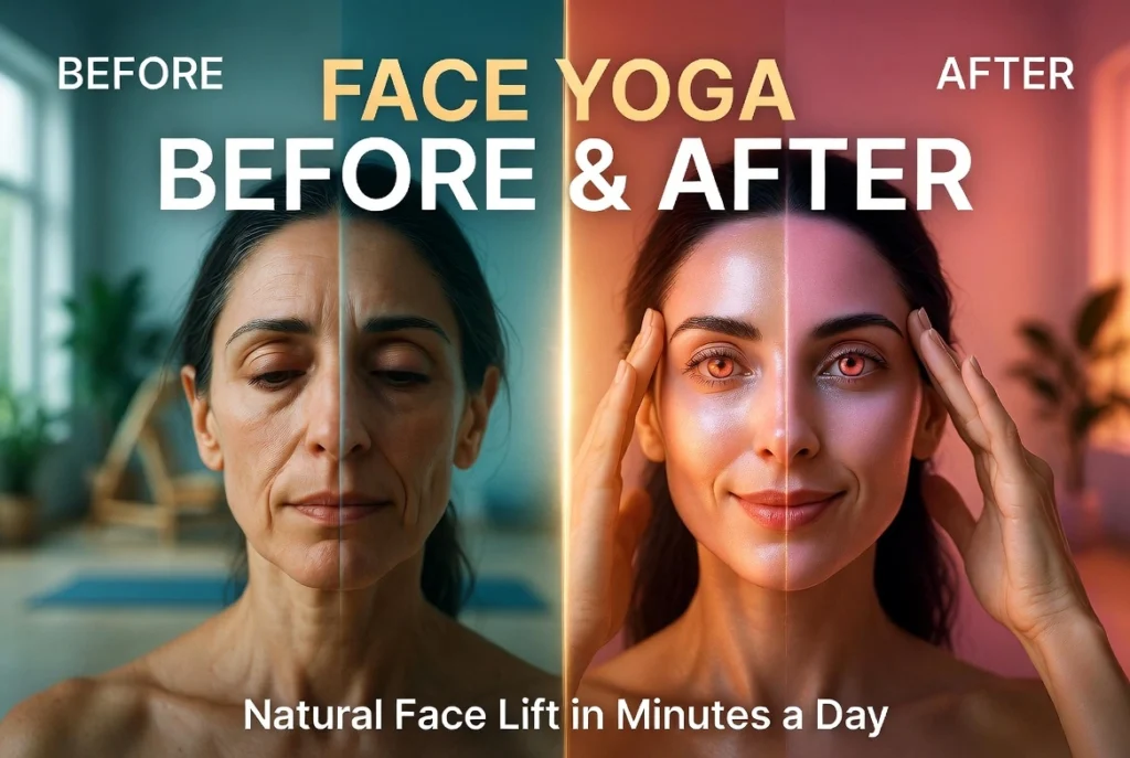 face yoga before and after