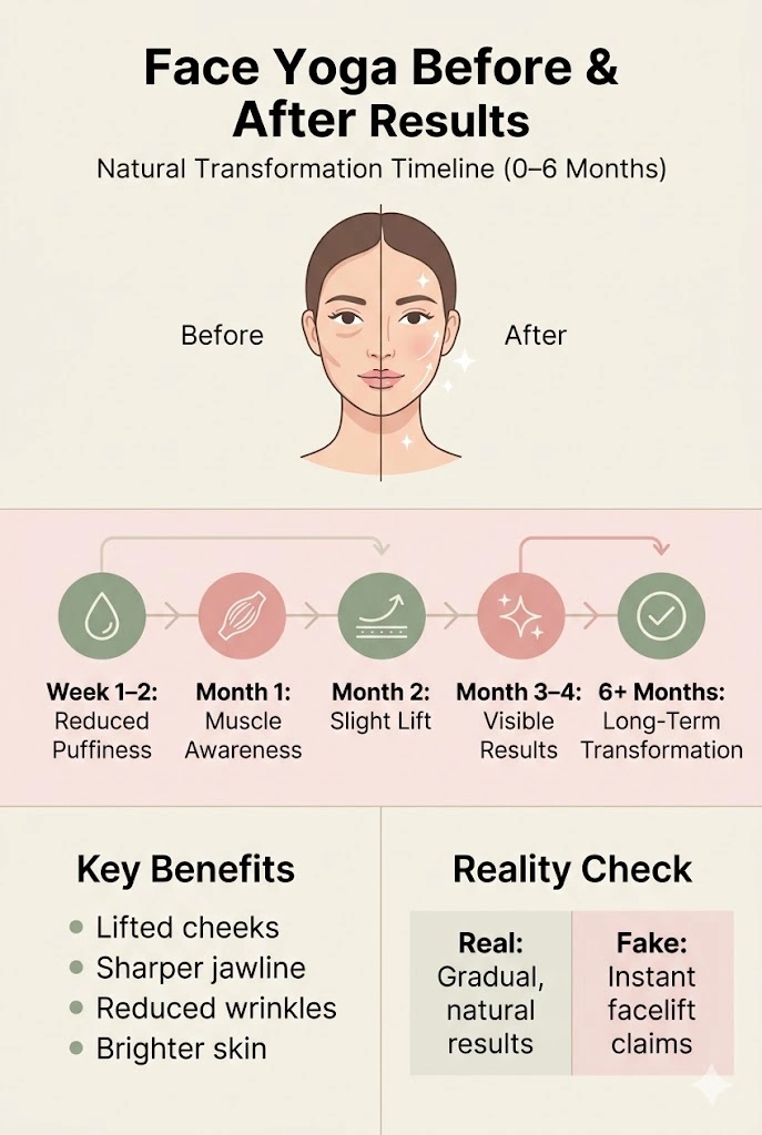 face yoga before and after