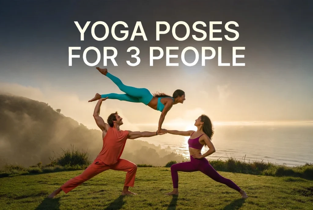 yoga poses for 3 people